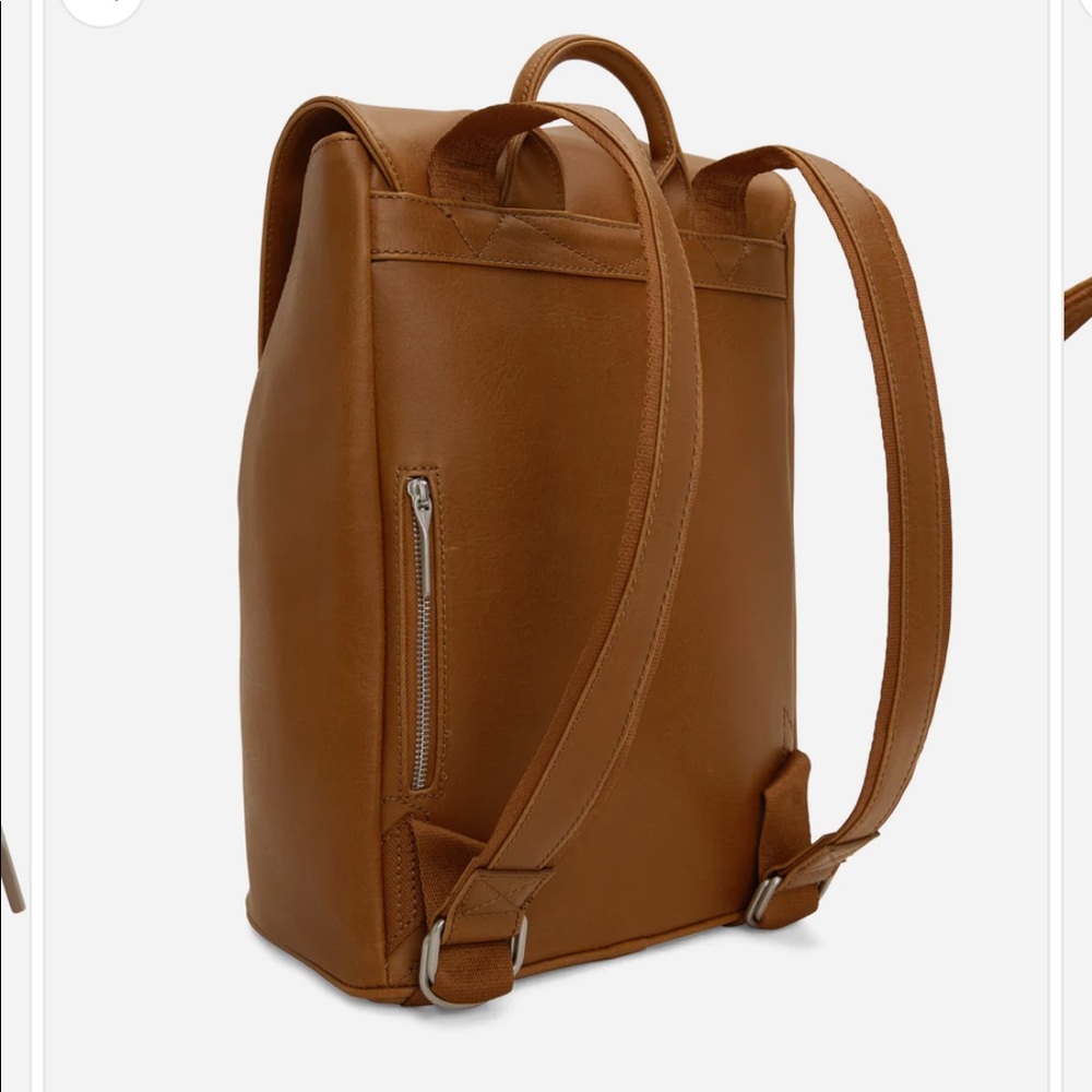 Fabi Vintage Vegan Backpack- Chili Cllour - Picture 3 of 6